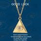 Blue Eye Pendant Long Stainless Steel Gold Color Chain elwady1