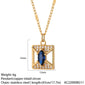 Blue Eye Pendant Long Stainless Steel Gold Color Chain elwady1